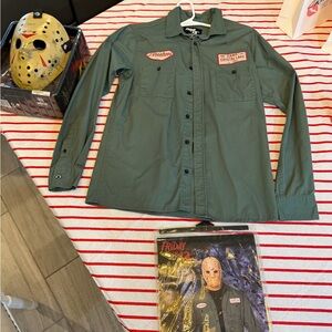 Kids Green Adventure Jacket with Camp Crystal Lake Patch